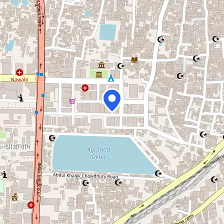 Map showing the location of British Council Chattogram in Chattogram