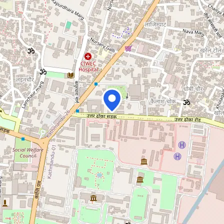 Map showing the location of IDP IELTS Test Centre Kathmandu in Kathmandu