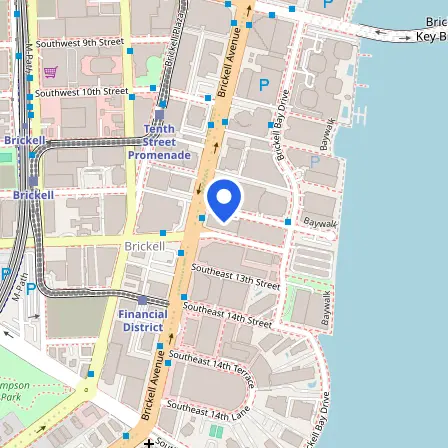 Map showing the location of LANGUAGE ON Miami in Miami