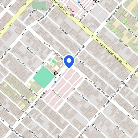 Map showing the location of IT Academy Pro - Pearson Test Center in Karachi