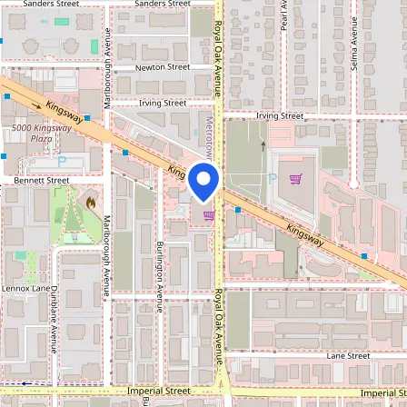 Map showing the location of IDP IELTS Test Venue - Burnaby in Burnaby
