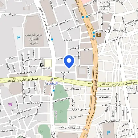 Map showing the location of Institute of Public Administration in Riyadh