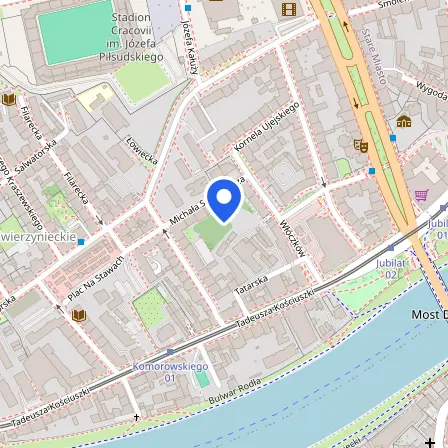 Map showing the location of Compendium - Centrum Edukacyjne Spolka z.o.o in Krakow