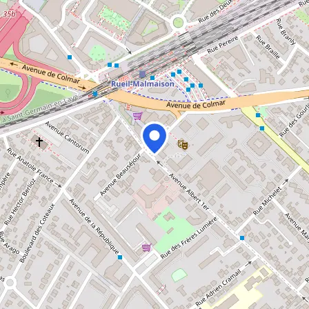 Map showing the location of Global Knowledge in Rueil-Malmaison