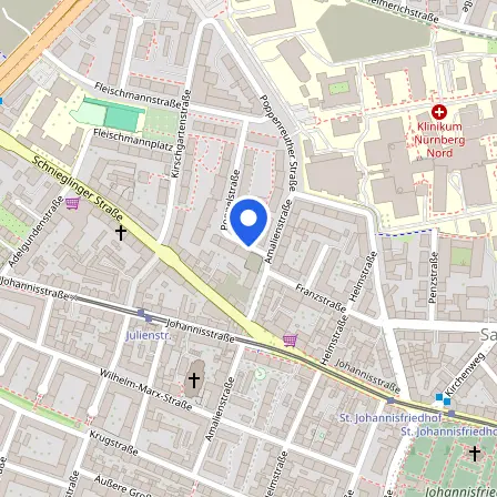Map showing the location of Soeldner Consult GmbH in Nuremberg