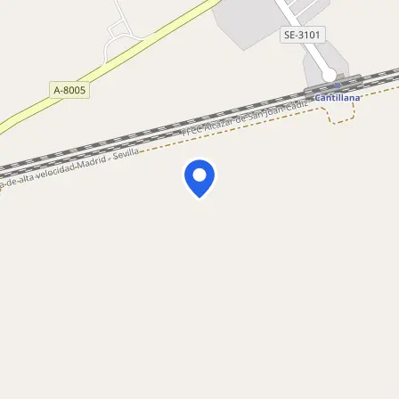 Map showing the location of Idexa Formación in San Jose de la Rinconada