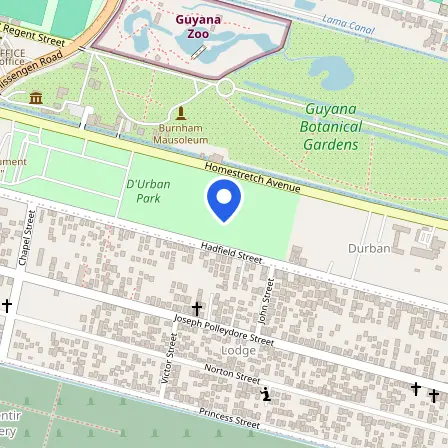 Map showing the location of Global Technology Inc. in Georgetown