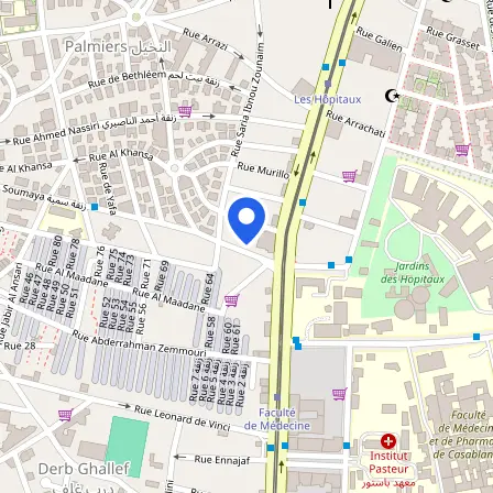 Map showing the location of Skills Campus in Casablanca