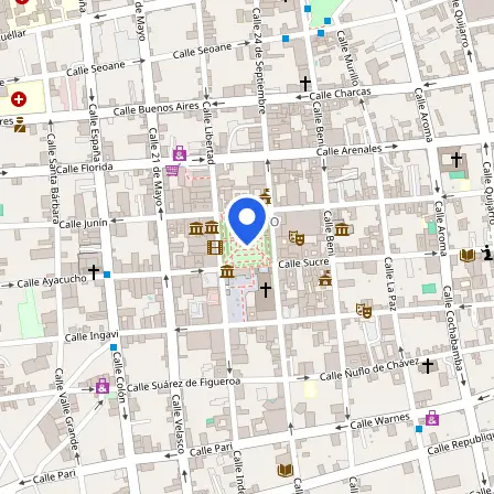 Map showing the location of Cognos Tecnologia y Conocimiento SRL in Santa Cruz