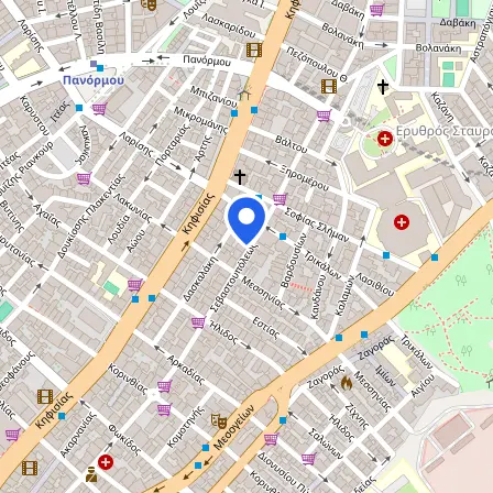 Map showing the location of Pearson Professional Centers-Athens, Greece in Athens