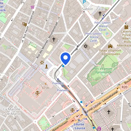 Map showing the location of Business Training in Brussels